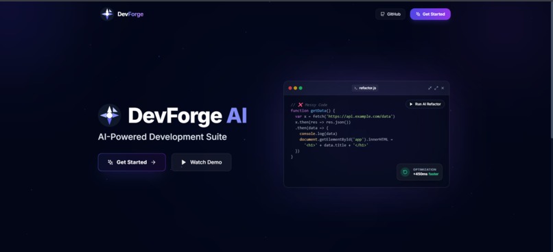 DevForge AI – screenshot 1
