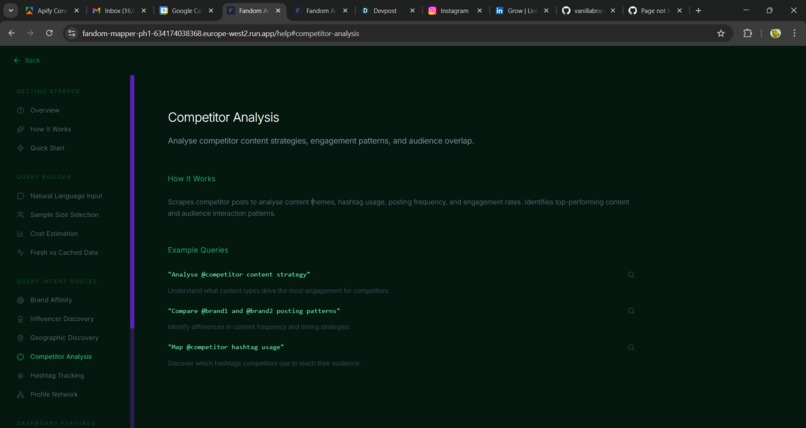 Fandom Mapper - Socia Media Search & Visualiser – screenshot 3