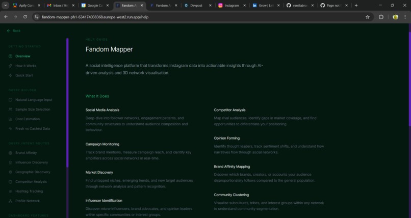 Fandom Mapper - Socia Media Search & Visualiser – screenshot 7