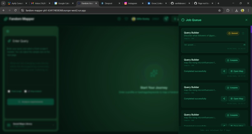 Fandom Mapper - Socia Media Search & Visualiser – screenshot 11