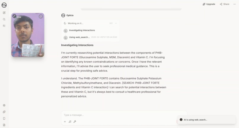 Opticia AI – screenshot 2