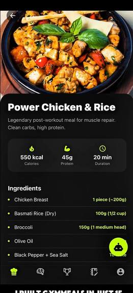 GymMeals - Performance Architected – screenshot 3