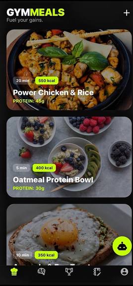 GymMeals - Performance Architected – screenshot 2