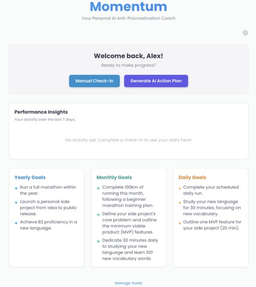 Momentum: Your Personal AI Anti-Procrastination Coach – screenshot 7