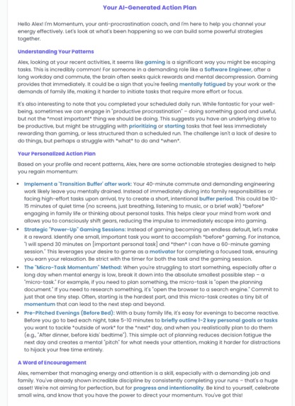 Momentum: Your Personal AI Anti-Procrastination Coach – screenshot 8