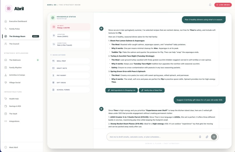 Abril: The Chief Home Officer OS – screenshot 4