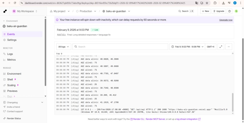 Baku Air Guardian - Gemini Vision AQI Analyzer – screenshot 1