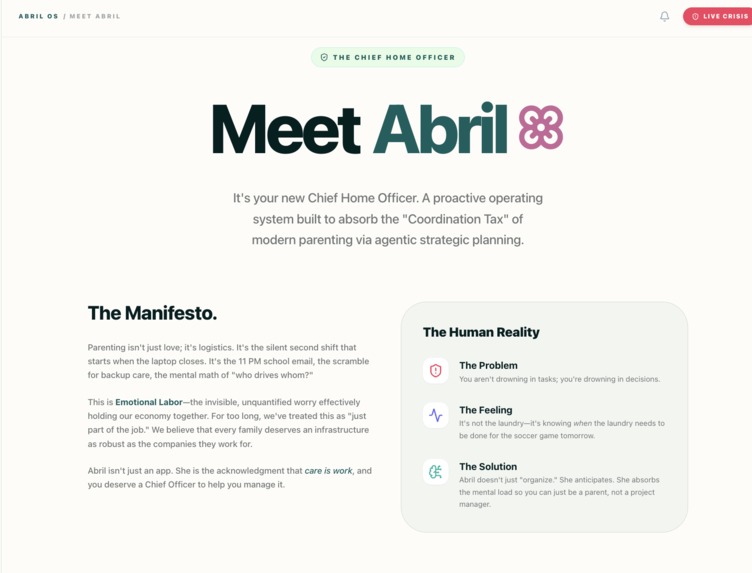 Abril: The Chief Home Officer OS – screenshot 2