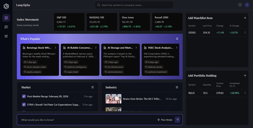 LangAlpha – screenshot 1
