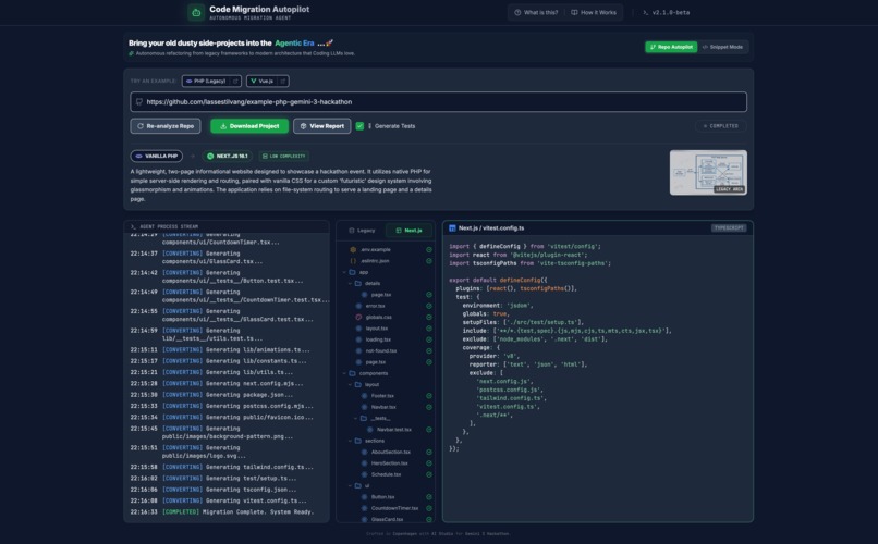 Code Migration Autopilot – screenshot 1