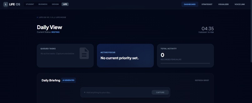 Life OS: Autonomous AI Strategist – screenshot 1