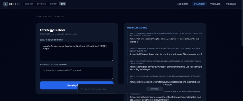 Life OS: Autonomous AI Strategist – screenshot 2