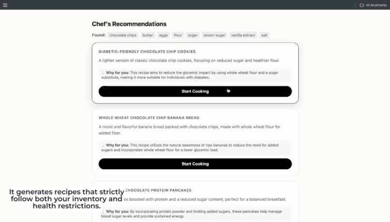 NuChef: AI-Powered Adaptive Nutrition & Recipe Assistant – screenshot 2