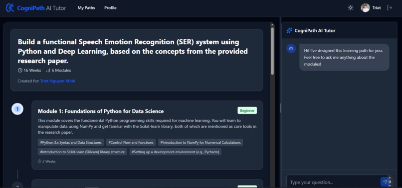 CogniPath: The Adaptive AI Tutor – screenshot 4