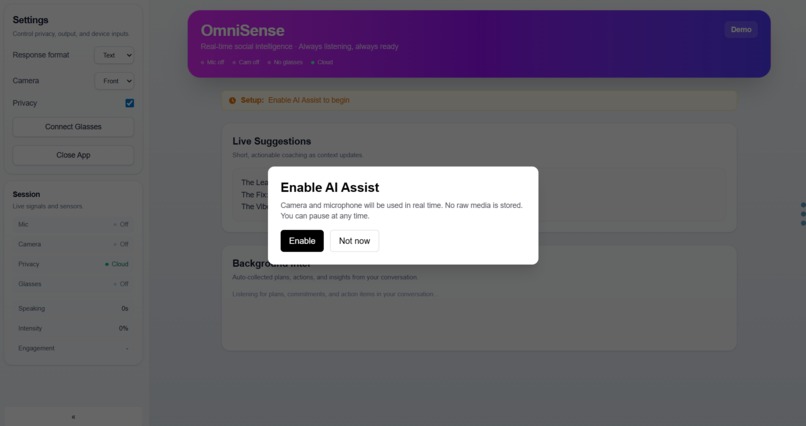 OmniSense AI – screenshot 1