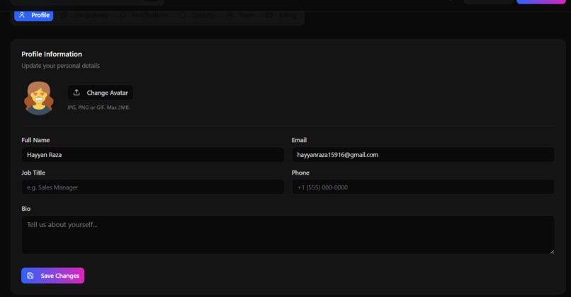 AI CRM – screenshot 1