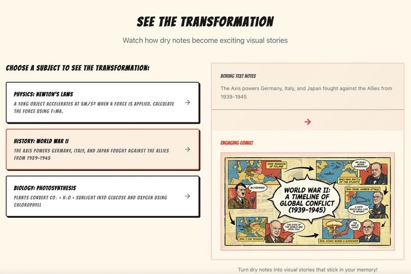 Notes2Comic – screenshot 3