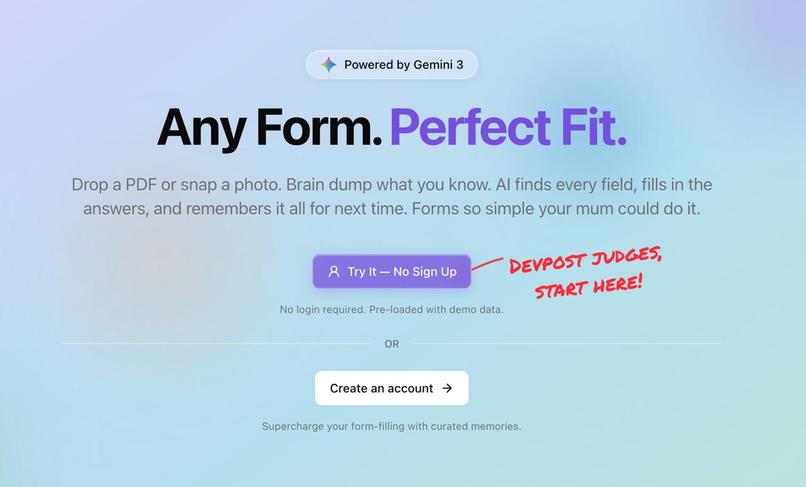 Fit Form – screenshot 1