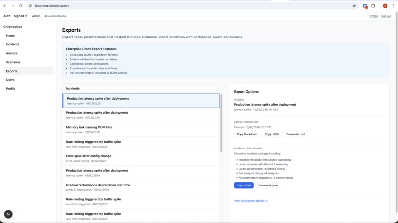 ChronosOps — Autonomous AI for Incident Resolution – screenshot 12