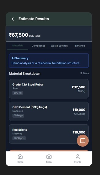 BuildEstimate-AI – screenshot 2