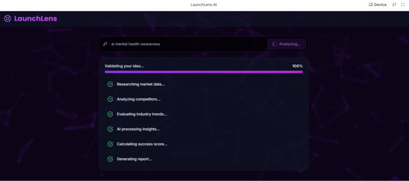 LaunchLens AI  – screenshot 2