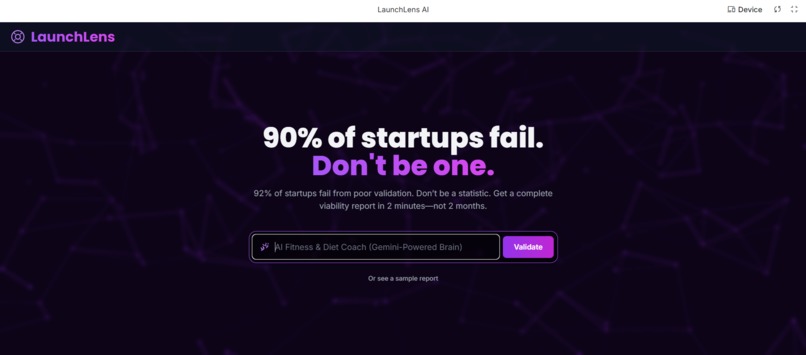 LaunchLens AI  – screenshot 1