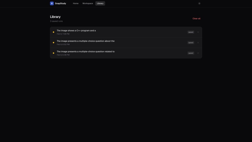 SnapStudy – screenshot 1