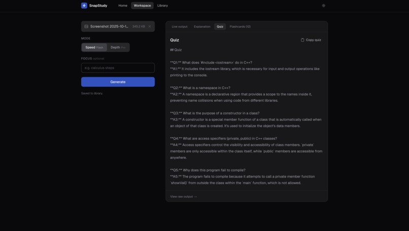 SnapStudy – screenshot 7