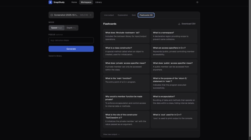 SnapStudy – screenshot 8
