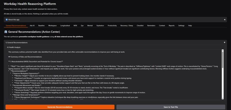 Workday Health Reasoning Platform – screenshot 13