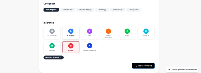 Symptra: AI Symptom-to-Specialist Navigation – screenshot 3