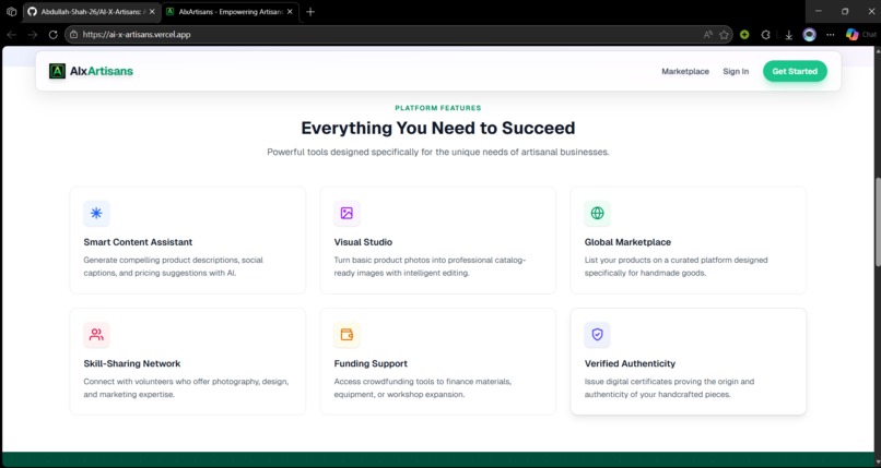 AI-X-Artisans – screenshot 2