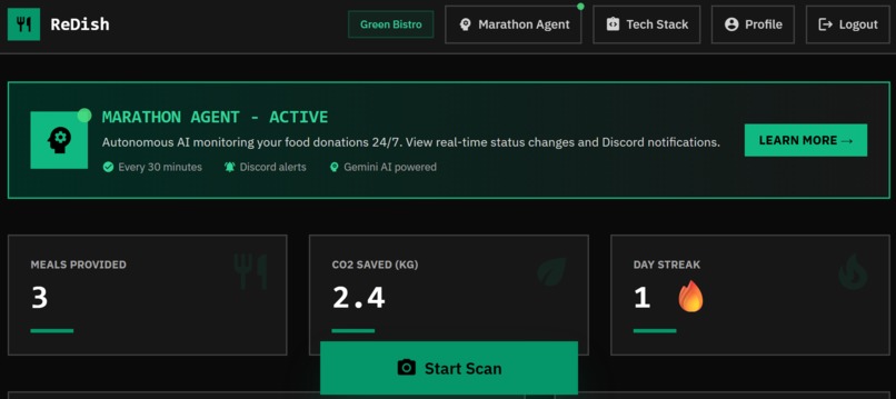 ReDish (An AI-Powered Autonomous Food Rescue Platform) – screenshot 1