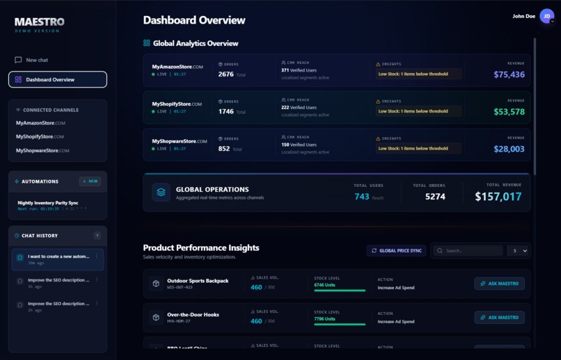 MaestroOps – screenshot 2