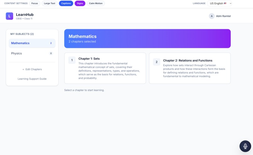 LearnHub – screenshot 2