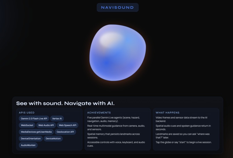 NaviSound – screenshot 1