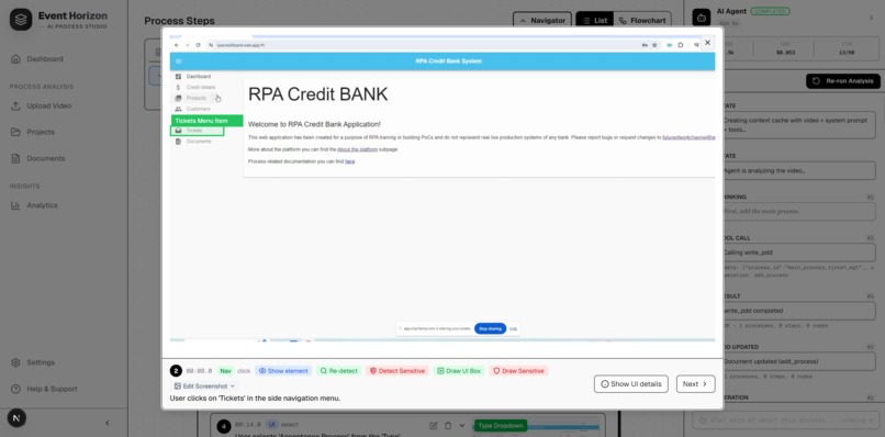 Event Horizon - AI Process Analysts – screenshot 3