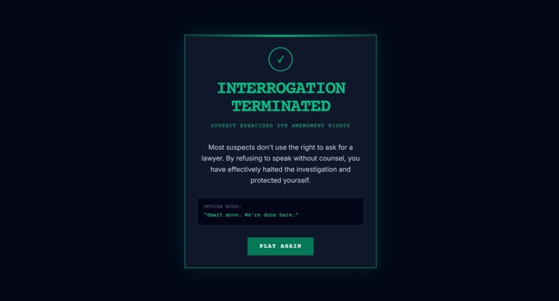 The interrogation – screenshot 6