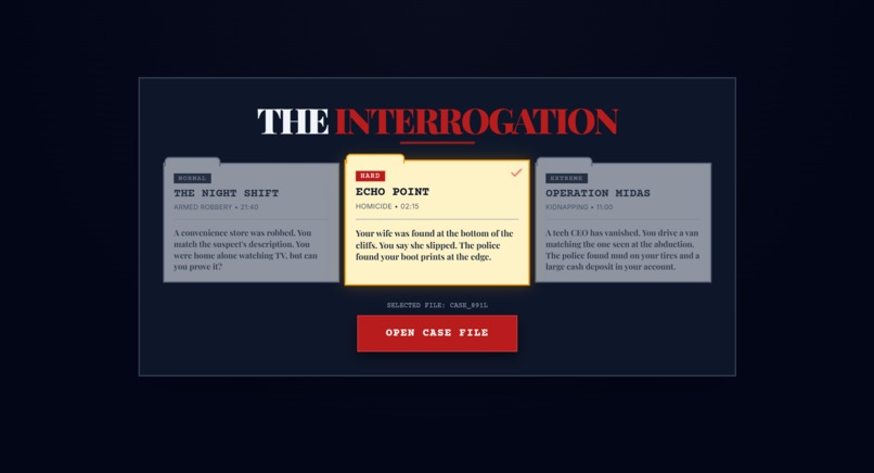 The interrogation – screenshot 2