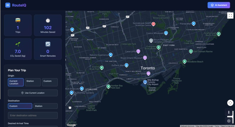RouteIQ – screenshot 1