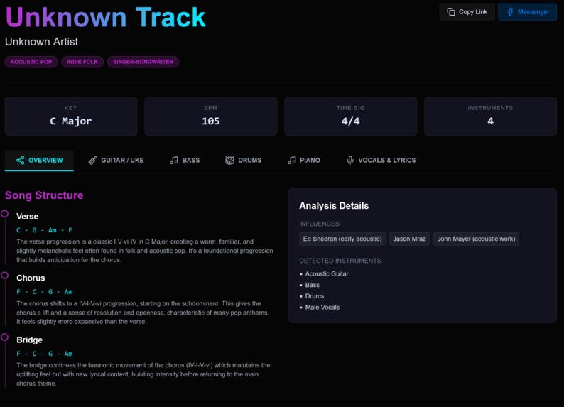 SongSenseAI - Analyze your sound – screenshot 4