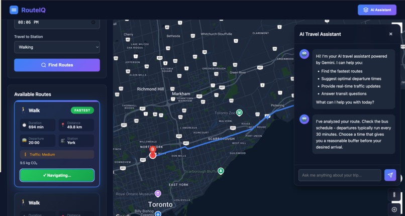 RouteIQ – screenshot 2