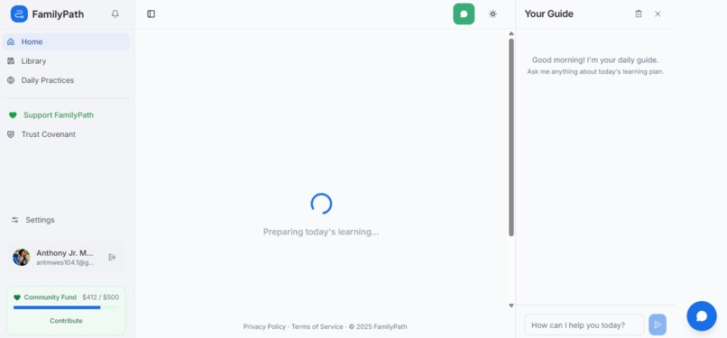 The Familyl Path App – screenshot 2