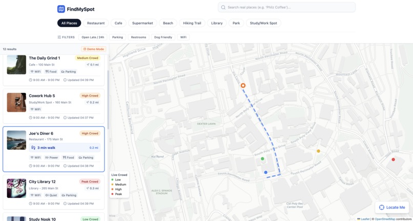 FindMySpot – screenshot 1
