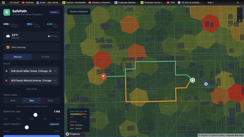 SafePath: AI Navigation That Prioritizes Safety – screenshot 1