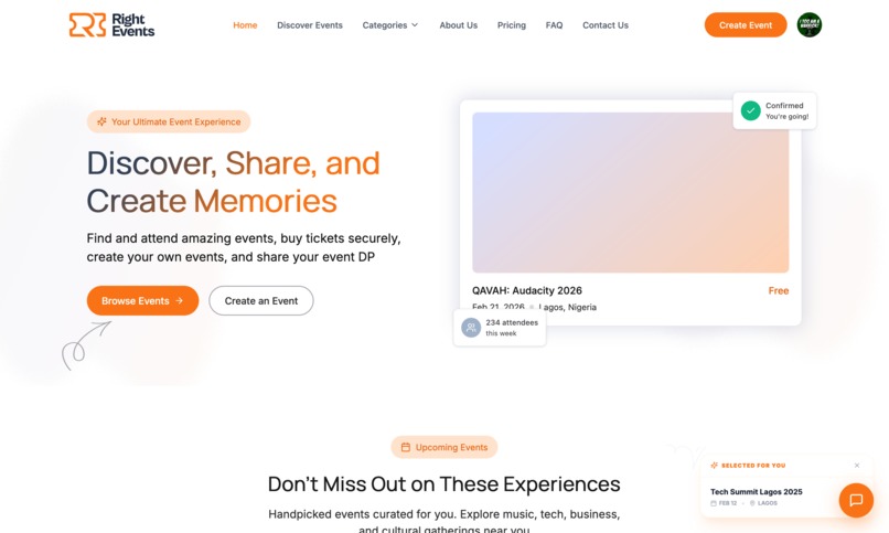 Right Events – screenshot 1