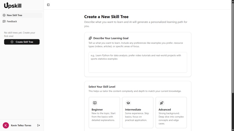 Upskill – screenshot 2