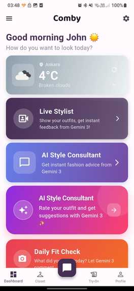 Comby: Agentic Fashion AI (Action Era) – screenshot 4