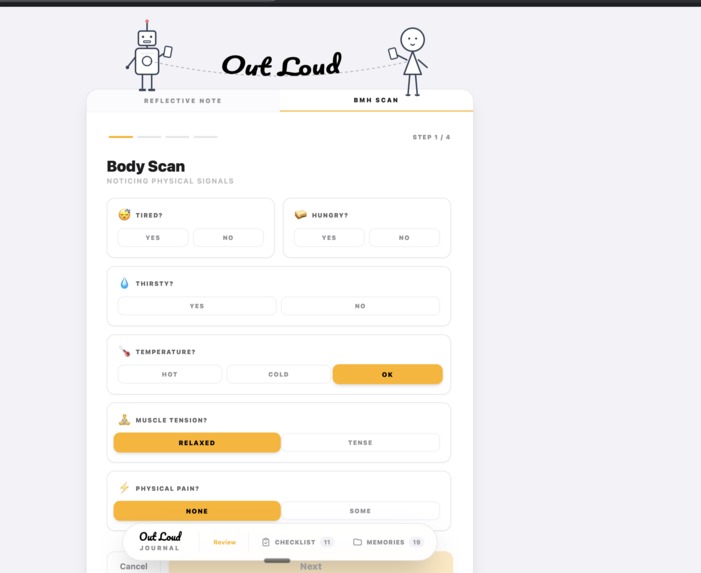 Out Loud Journal – screenshot 2