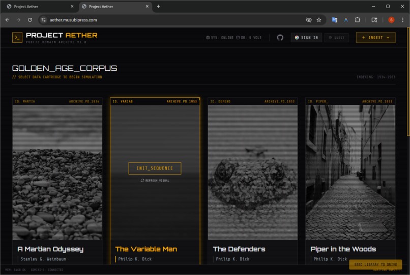 Project Aether – screenshot 1